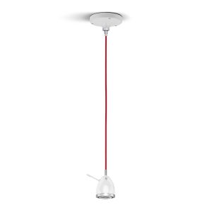 Less-n-more Ylux LED-Pendelleuchte Textilkabel Rot bei lampenonline.de