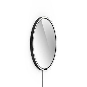Occhio Mito sfera corda 60 LED-Spiegelwandleuchte Schwarz matt Spiegel klar Wide Occhio air +++ Rückläufer +++ bei lampenonline.de