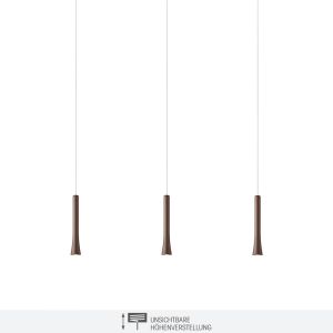 Oligo Rio LED-Pendelleuchte 3-flammig mit unsichtbarer Höhenverstellung bei lampenonline.de