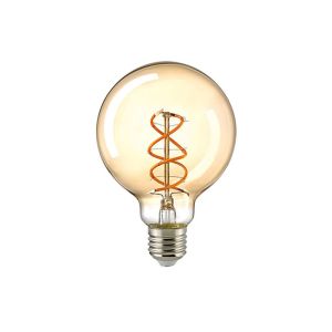 Sigor 4 Watt LED Globelampe Curved gold dimmbar E27 bei lampenonline.de