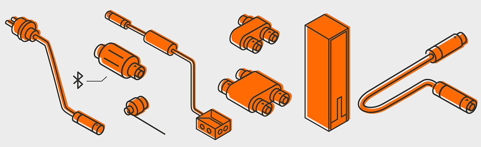 IP44 Zubehör für das Connect-System in vielen Größen und Varianten